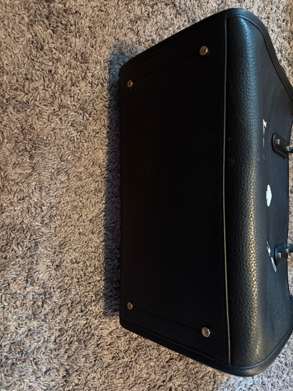 kate spade Black Logo Leather Tote - Picture 7 of 7